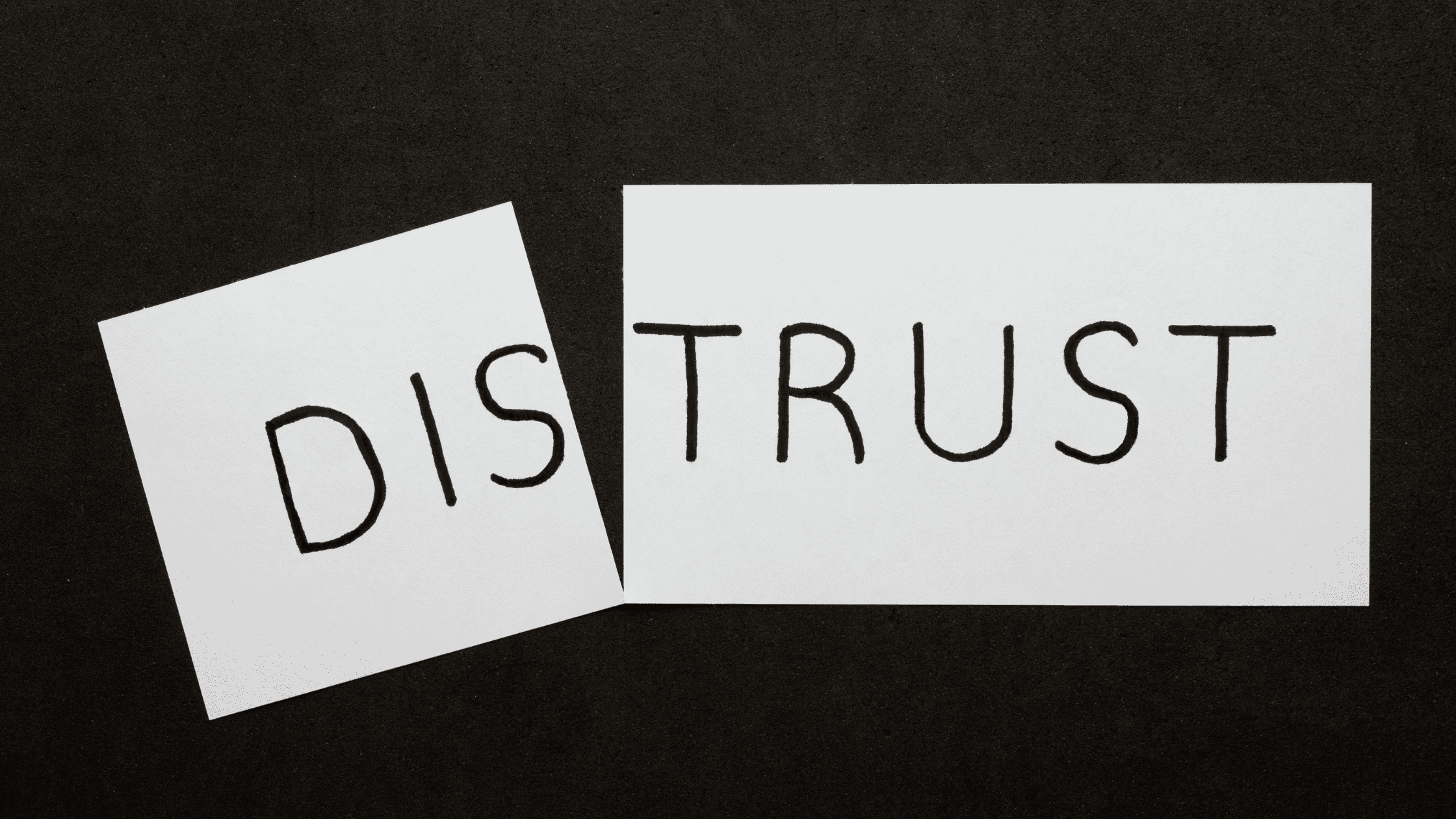 People Do Not Trust Leadership