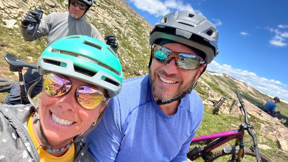 Darren Kanthal and Rachel Leigh on a mountain bike trip